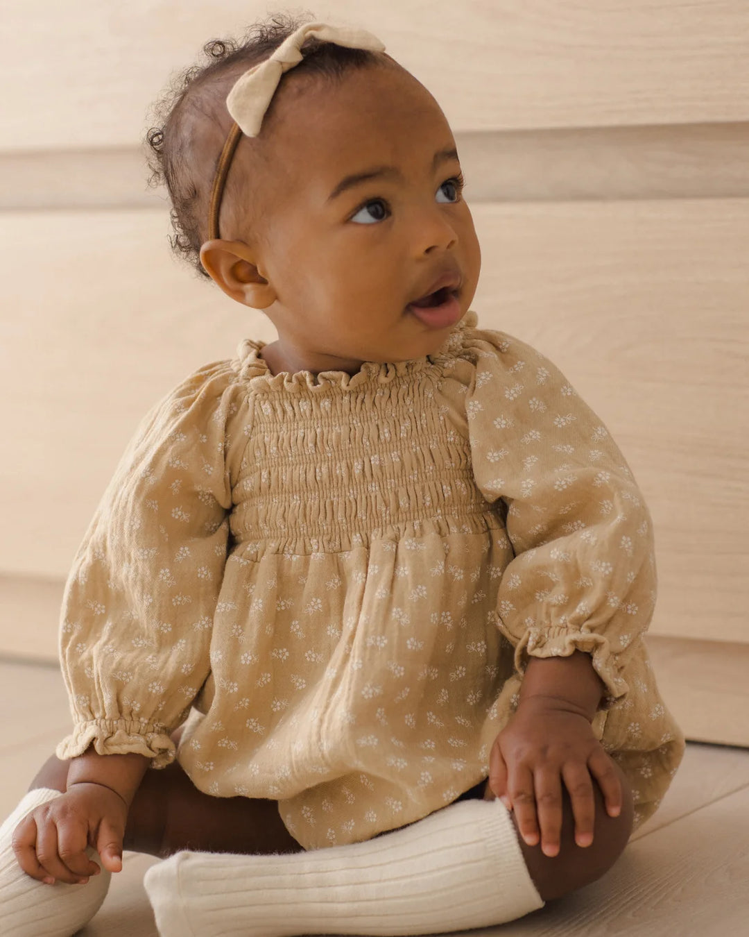 ORGANIC Eden Romper Butterscotch Floral