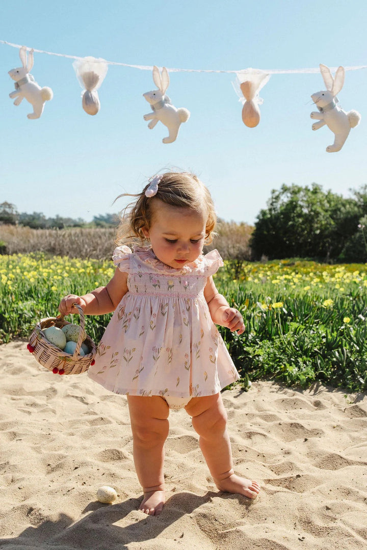 Smock Flutter Set Dancing Tulips