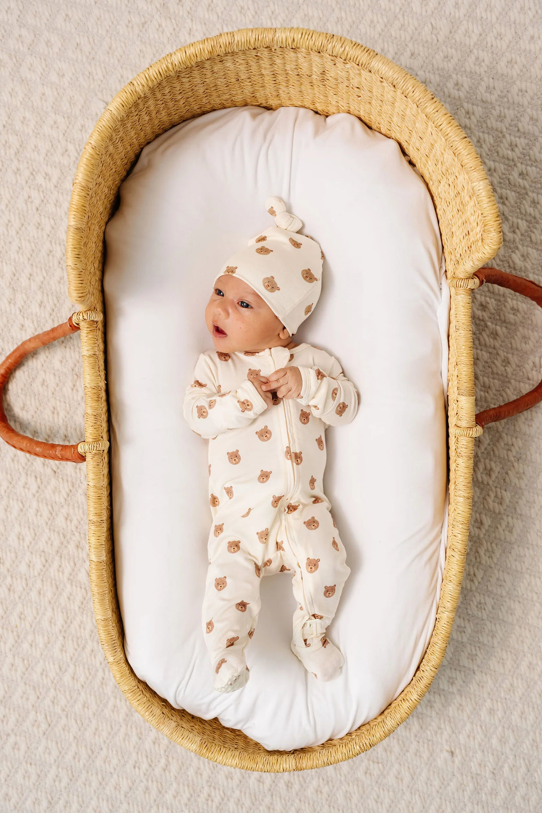 LOU LOU Zipper Footie • Teddy