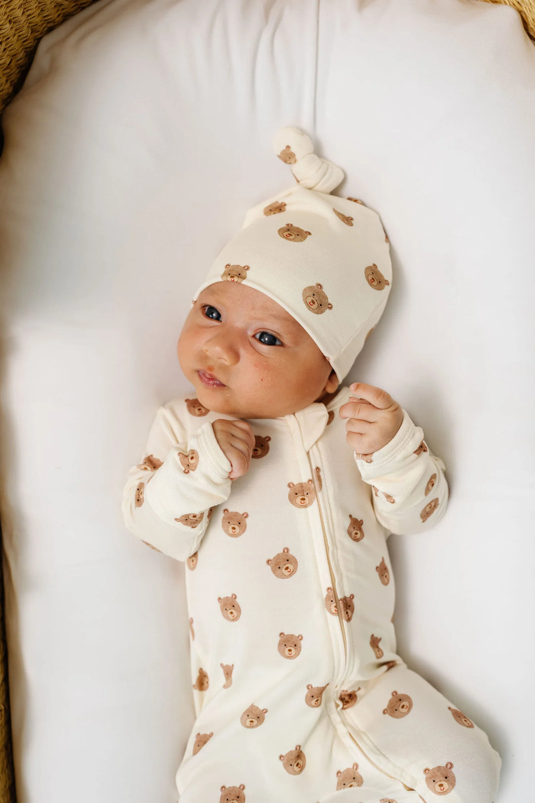 LOU LOU Zipper Footie • Teddy