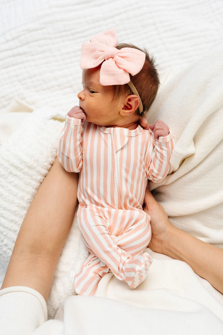 LOU LOU zipper footie • brynn