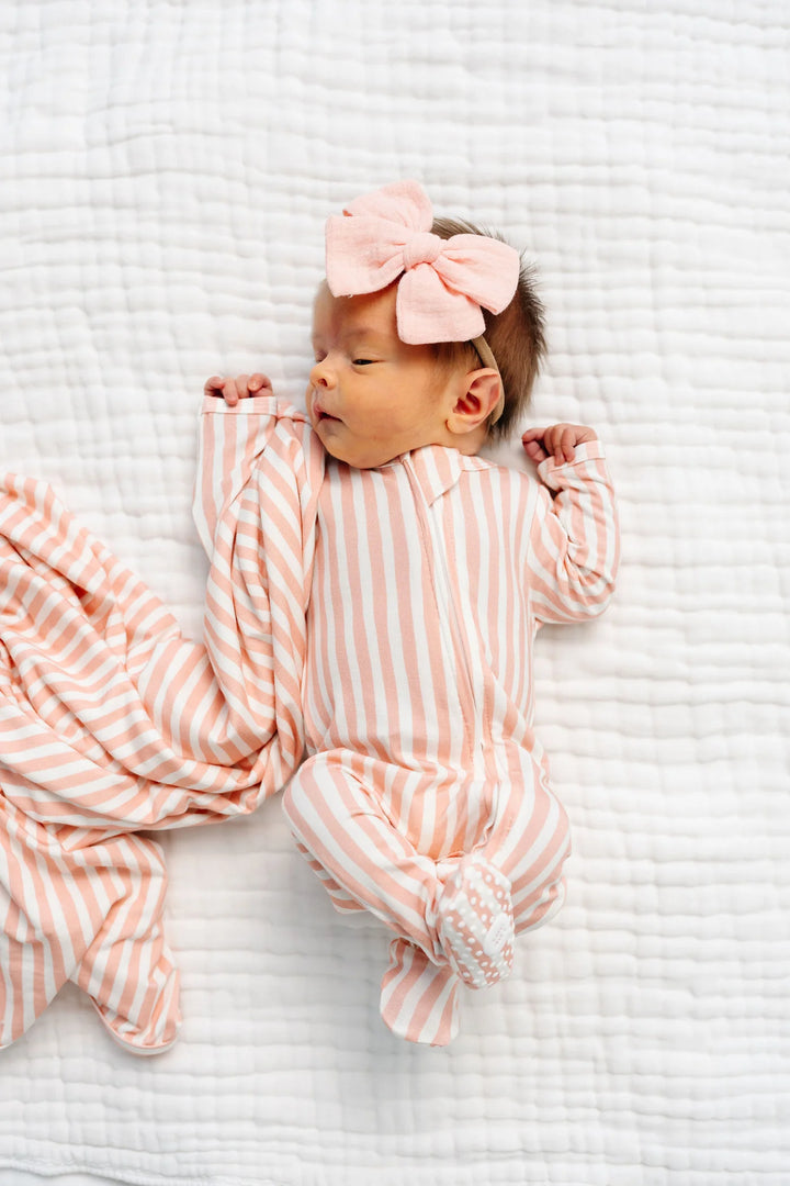 LOU LOU zipper footie • brynn