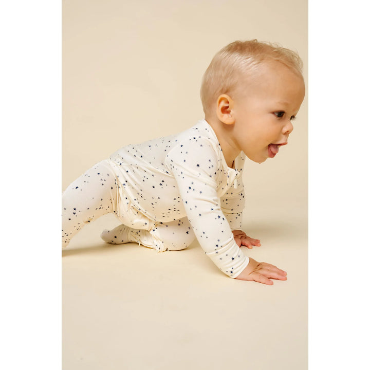 LOU LOU zipper footie • george