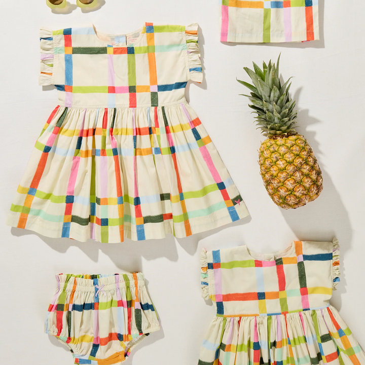 Adaline Dress Set Multi Tattersall