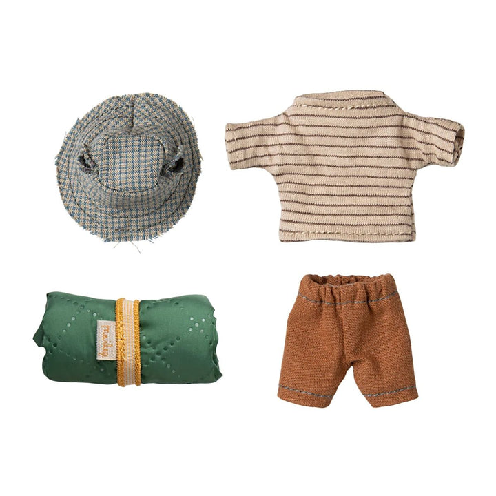 MAILEG Hiker Mouse | Big Brother -Thin Stripes
