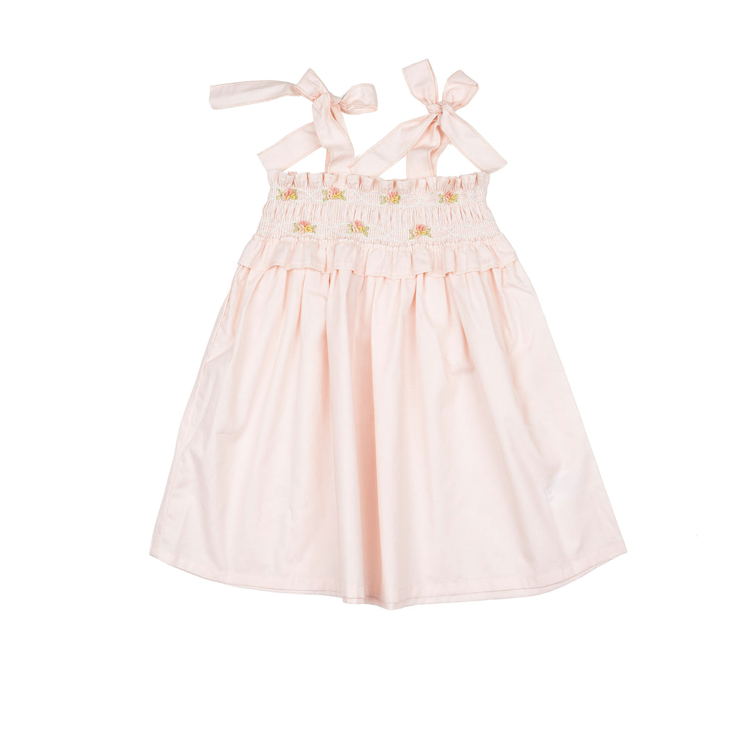 Athena Smocked Dress Pink