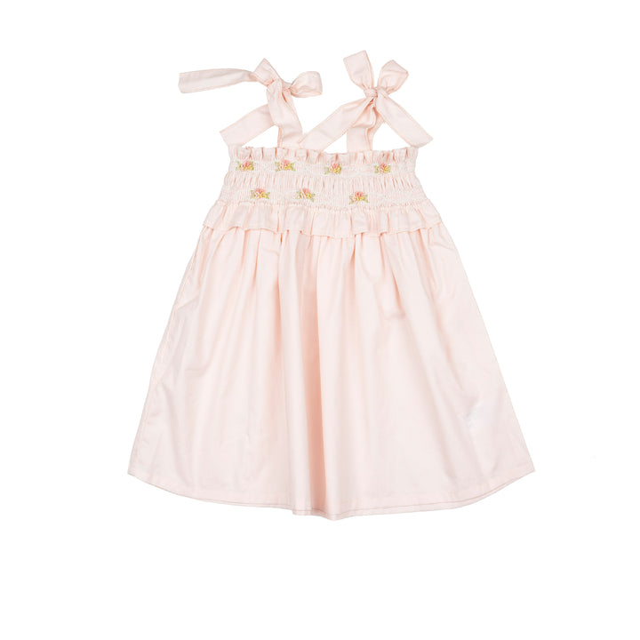 Athena Smocked Dress Pink
