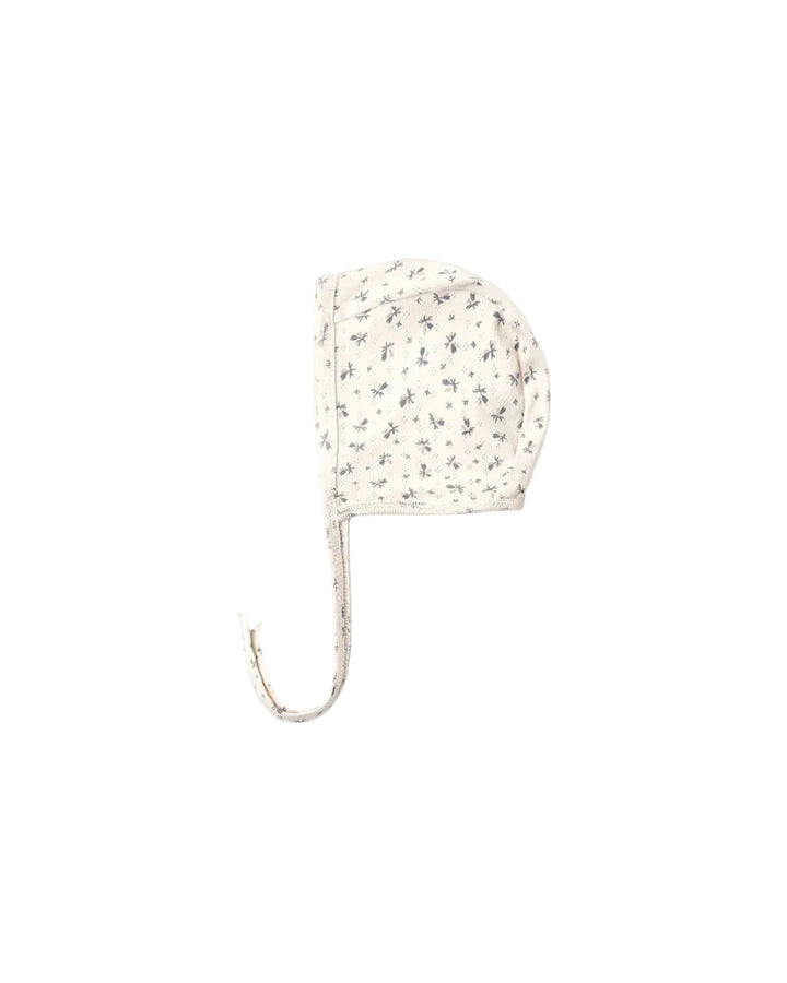 ORGANIC Baby Bonnet Blue Ditsy