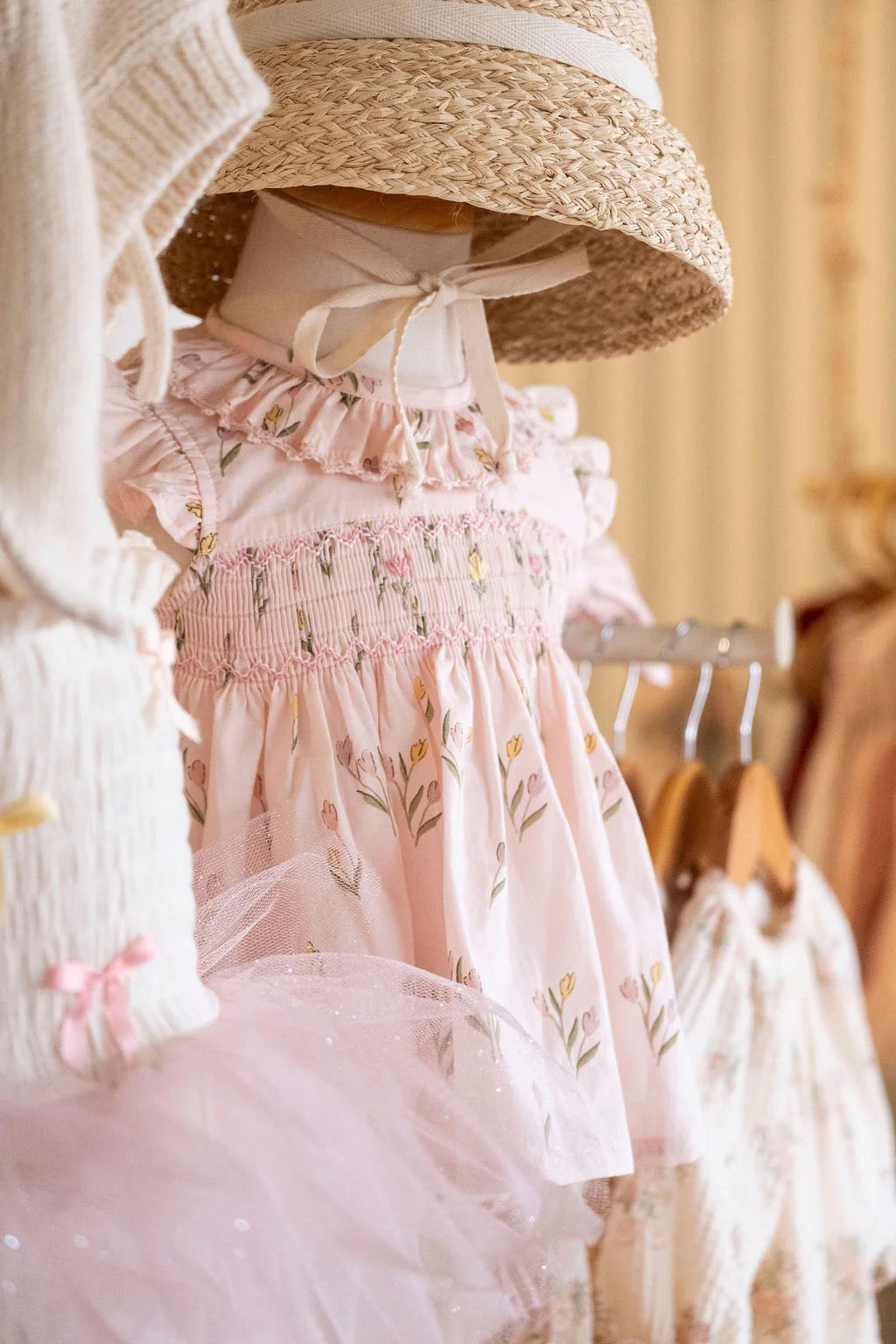 Smock Flutter Set Dancing Tulips