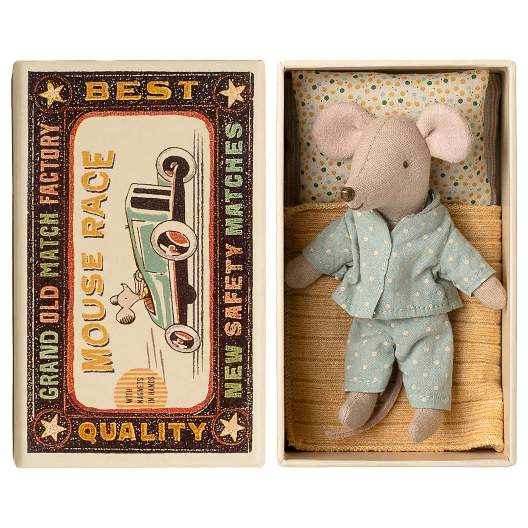 MAILEG Little Brother Mouse in Matchbox - pj&