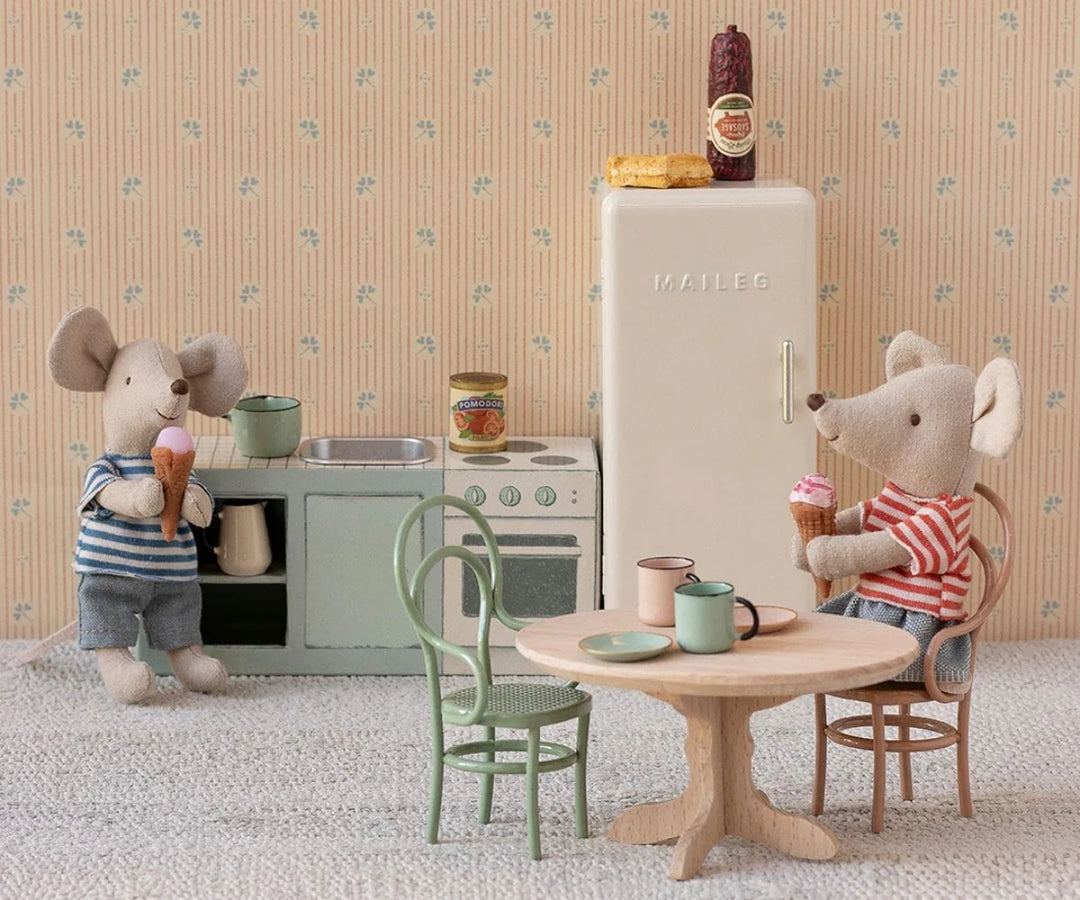 MAILEG Fridge, Mouse, Off white