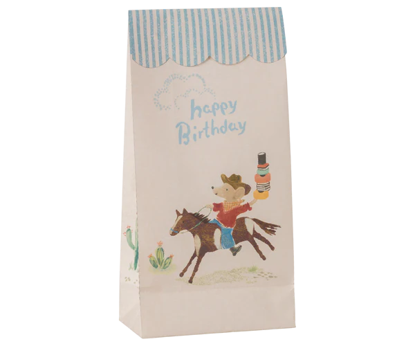 Maileg Happy Birthday Goodie Bag • Cowboy