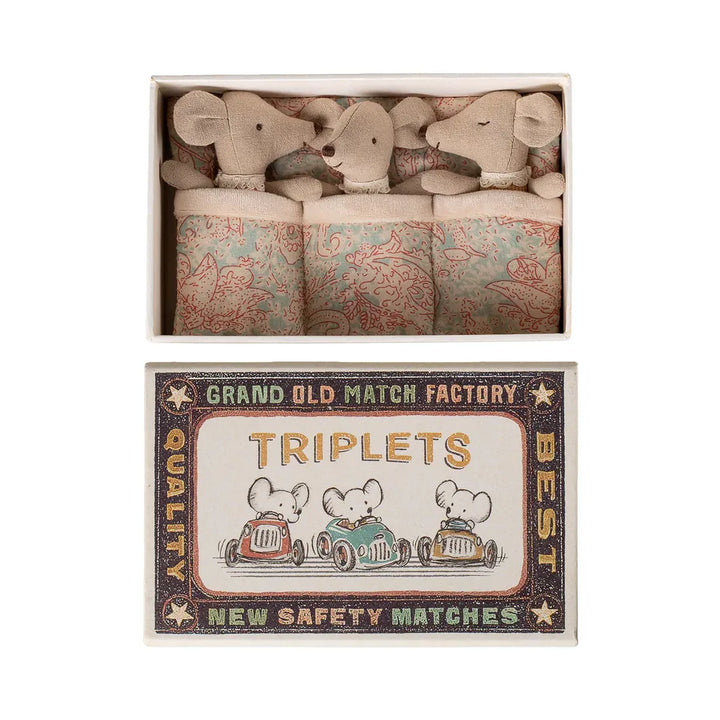 Triplets, Baby mice in matchbox - Checker