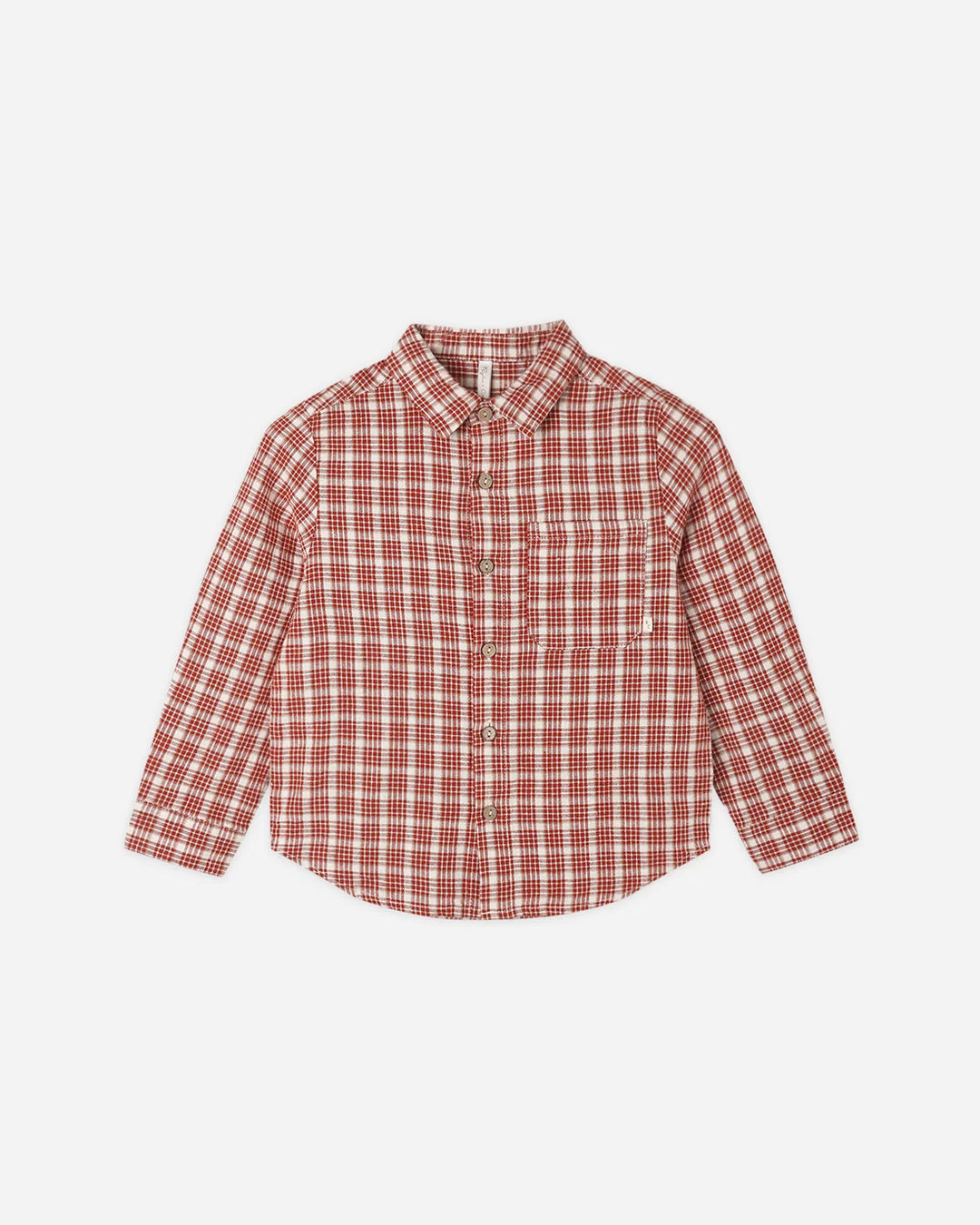 Collared Long Sleeve Shirt Vintage Plaid