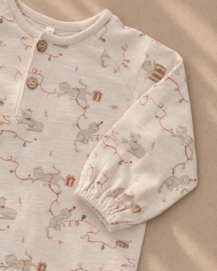 Henley Jumpsuit Kitties