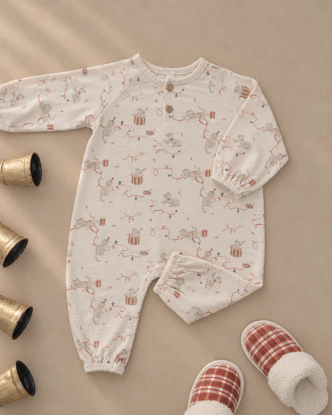 Henley Jumpsuit Kitties