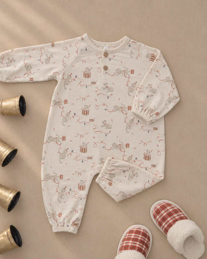 Henley Jumpsuit Kitties