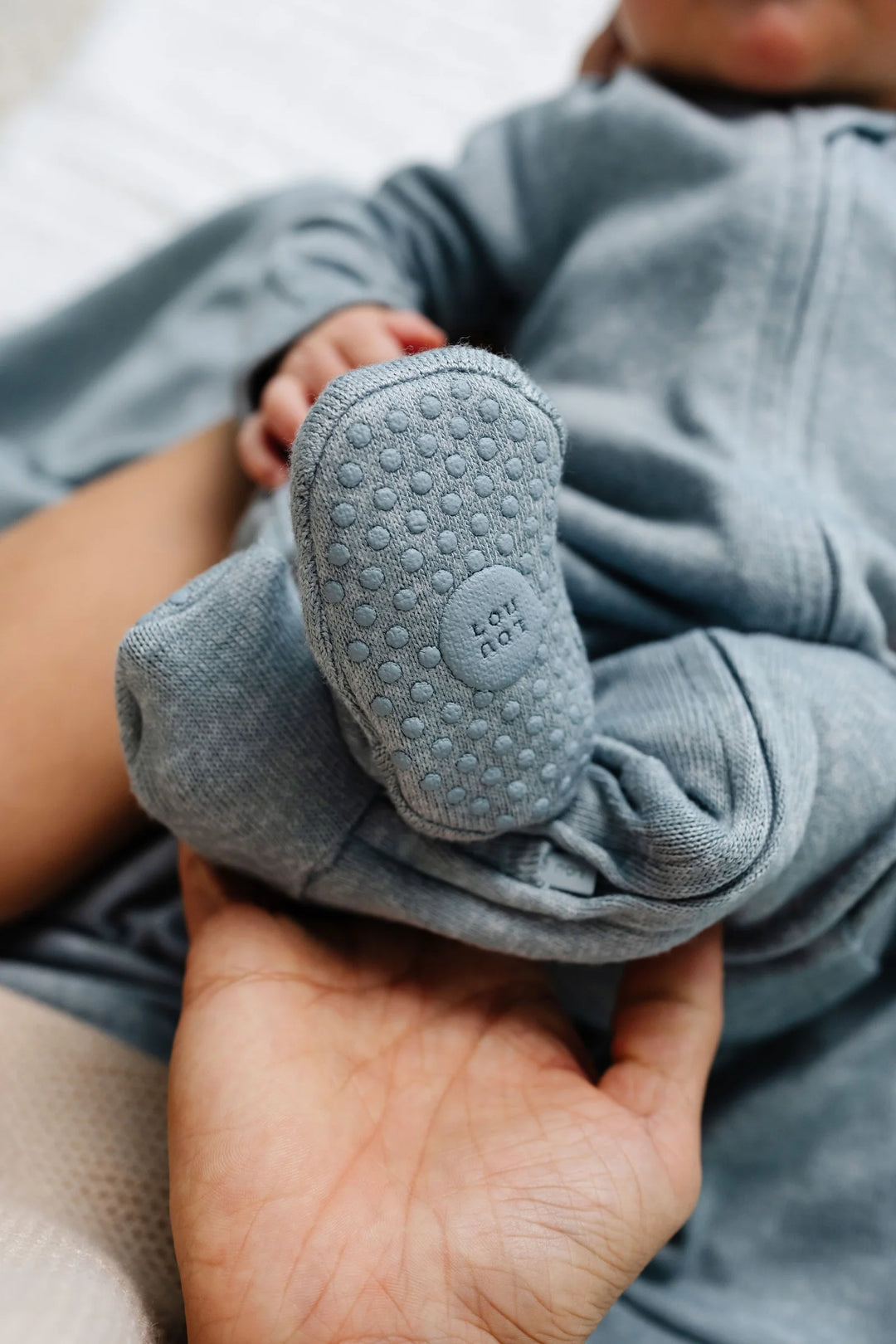 LOU LOU Plush Knit Zipper Footie • Miller