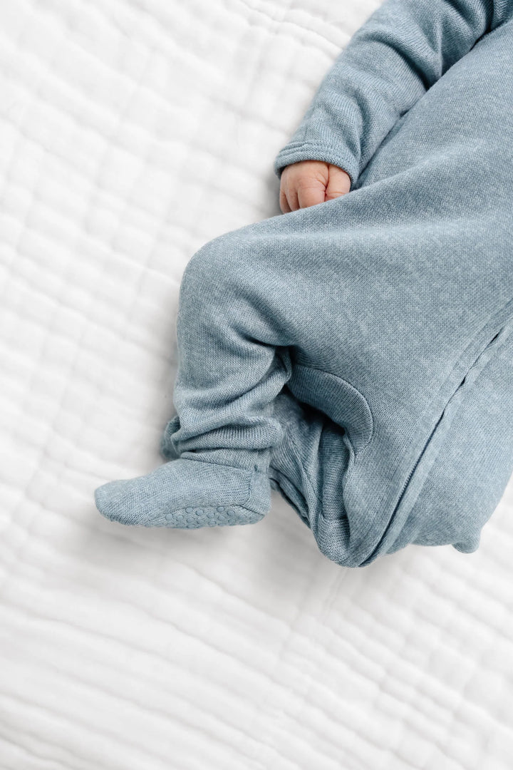 LOU LOU Plush Knit Zipper Footie • Miller