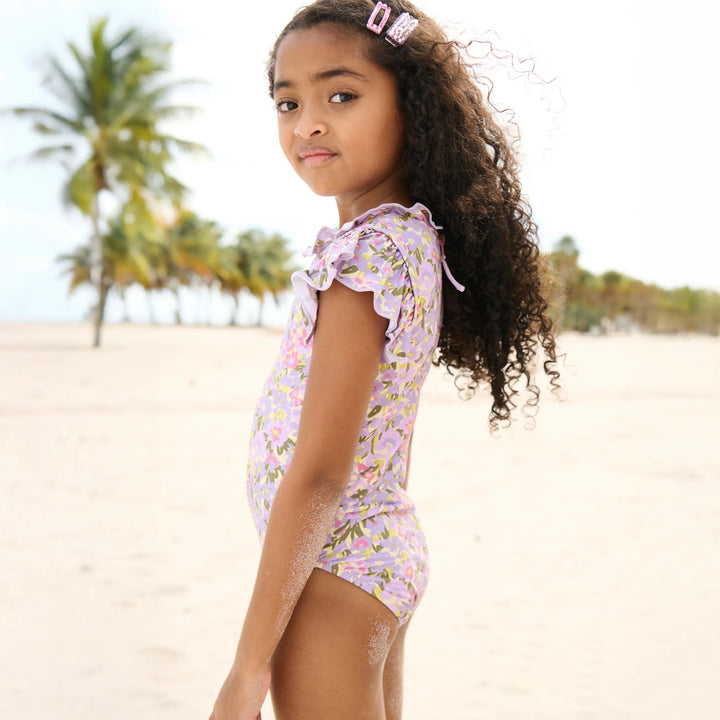 PINK CHICKEN Jennifer Swim Suit Sketched Floral