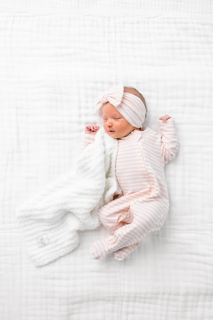 LOU LOU Ribbed Zipper Footie • Harper