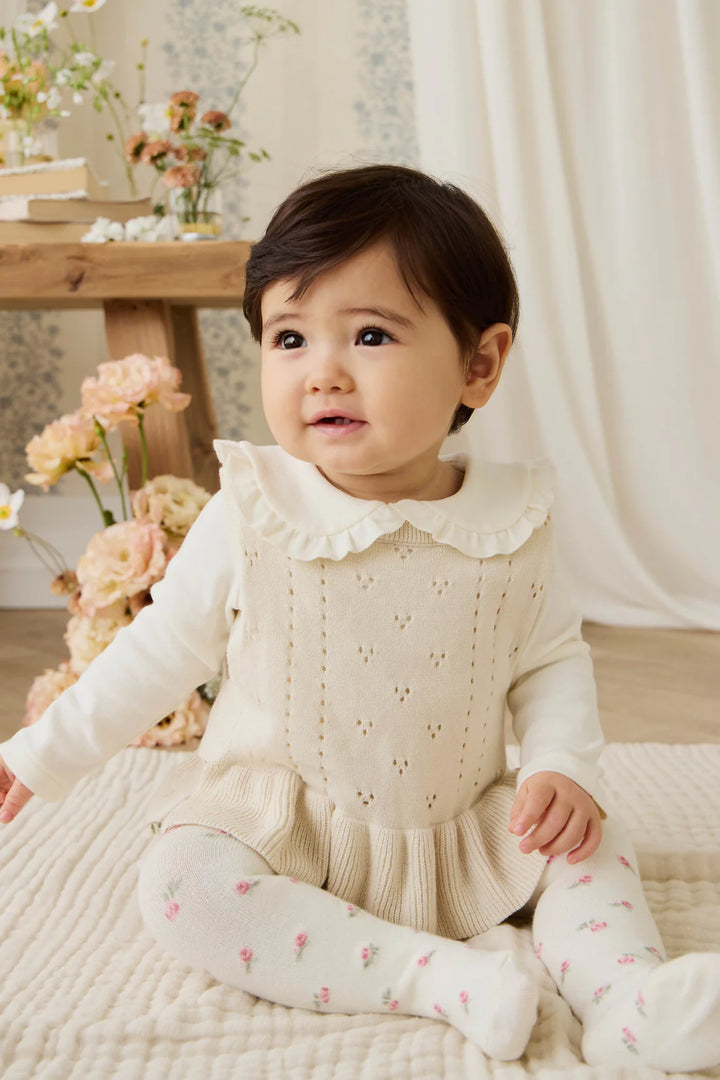 Erica Vanilla Knit Top
