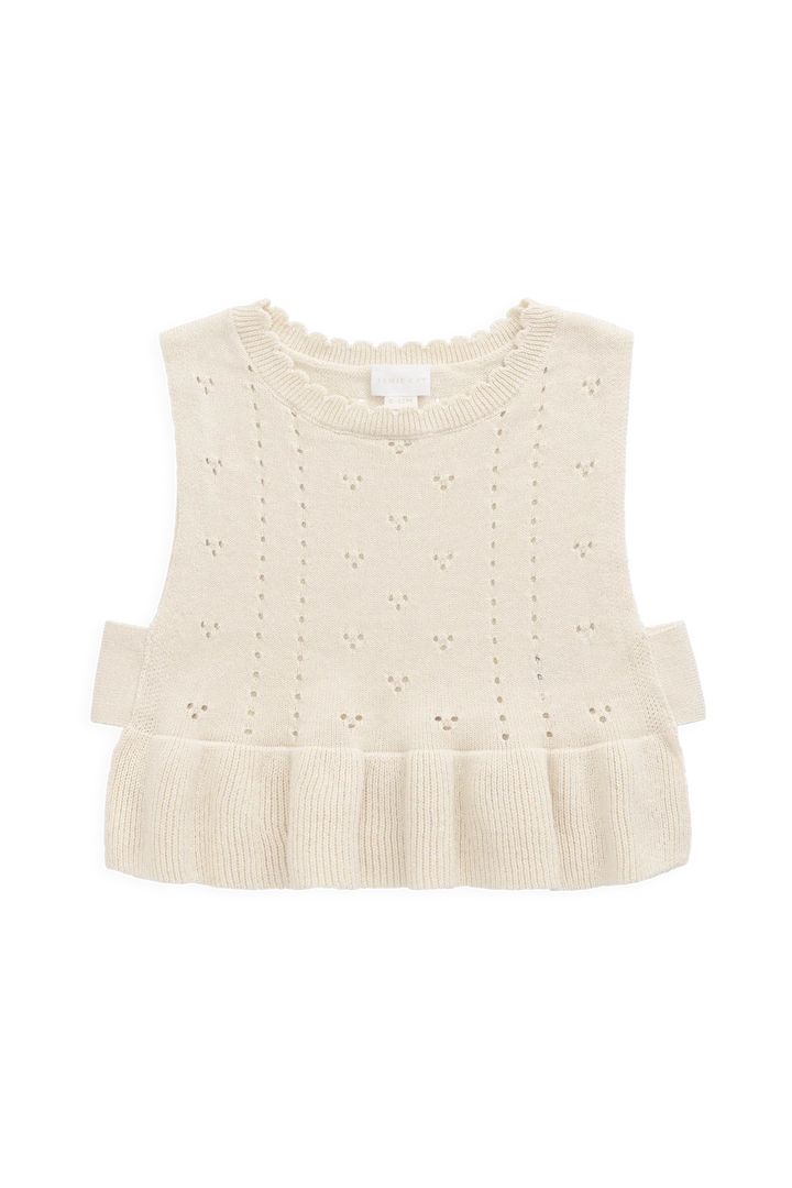 Erica Vanilla Knit Top
