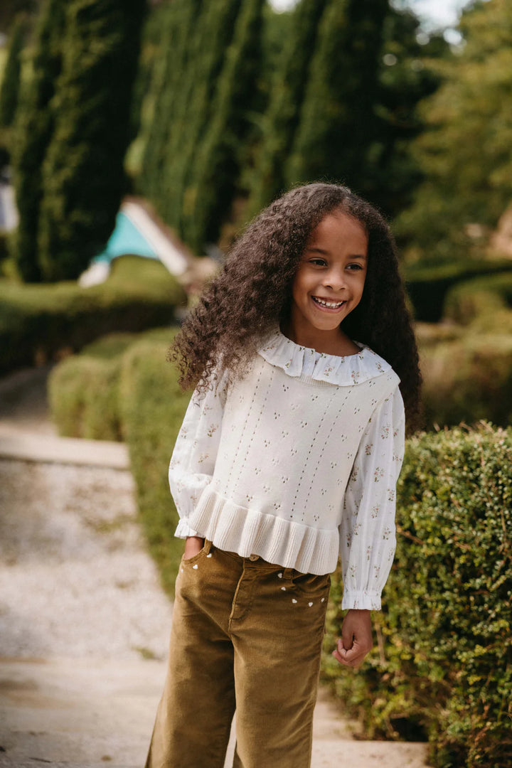 Erica Vanilla Knit Top