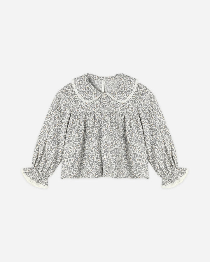 Kat Blouse Slate Floral