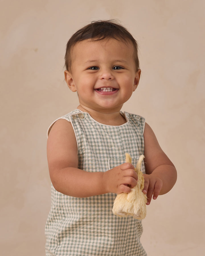 NORALEE Georgie Romper | Eucalyptus Check