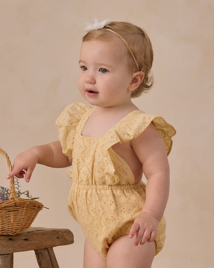 NORALEE Lucy Romper | Lemon