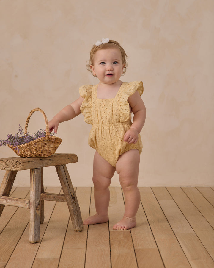 NORALEE Lucy Romper | Lemon