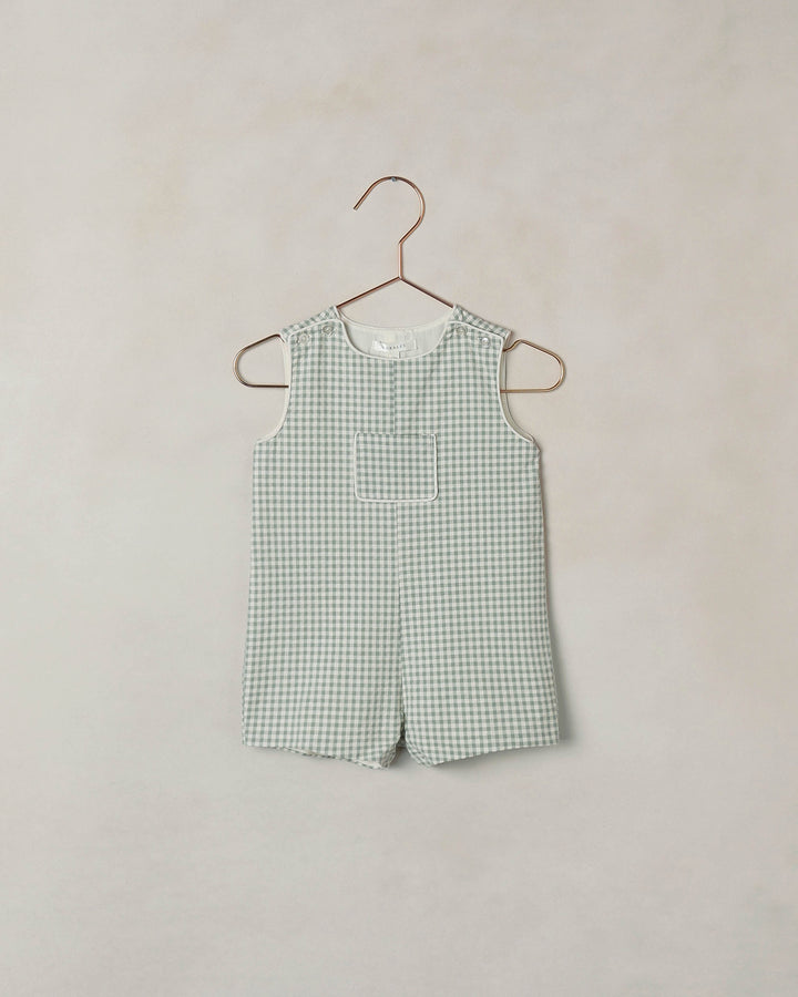 NORALEE Georgie Romper | Eucalyptus Check