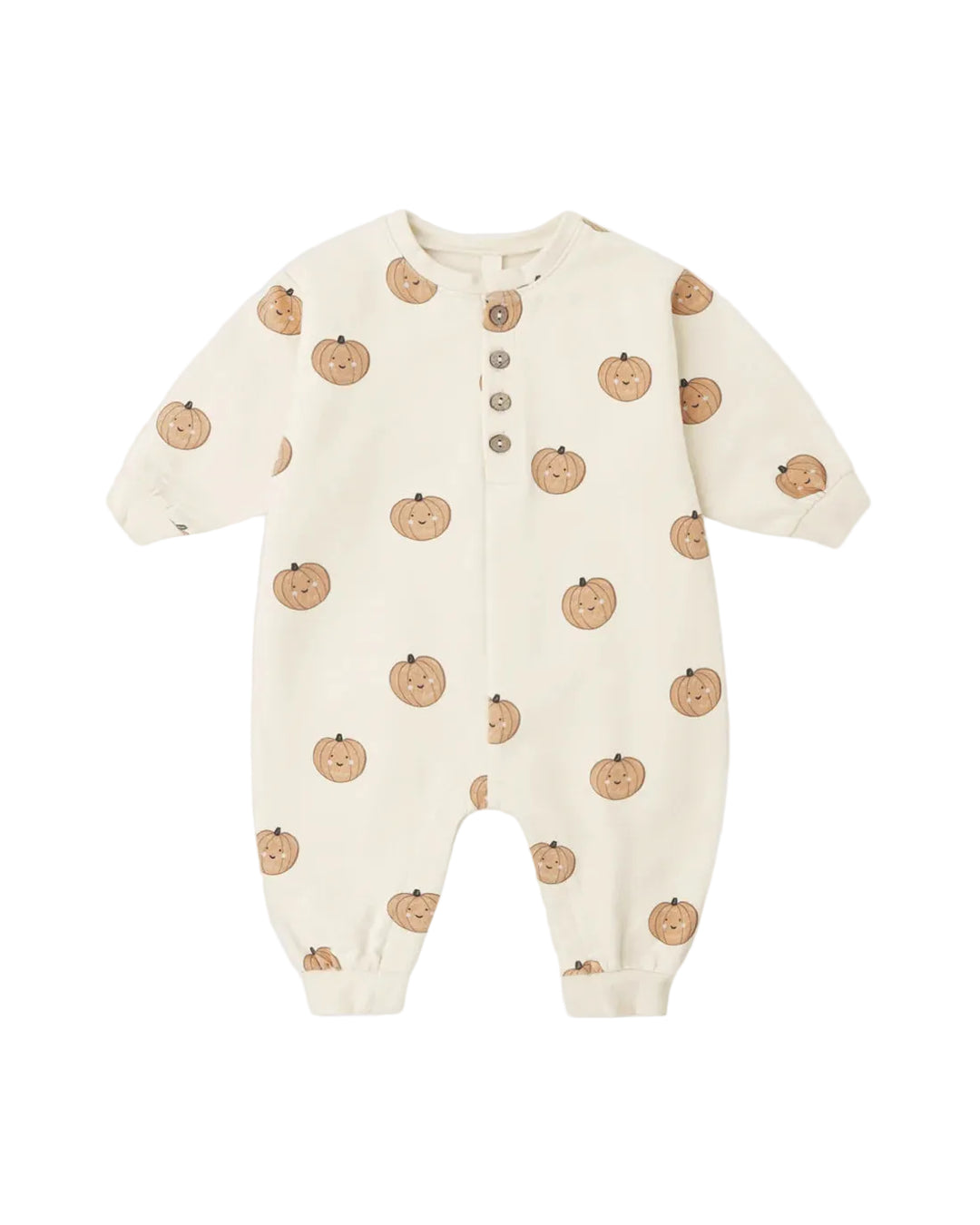 ORGANIC Relaxed Fleece Jumpsuit Pumpkins