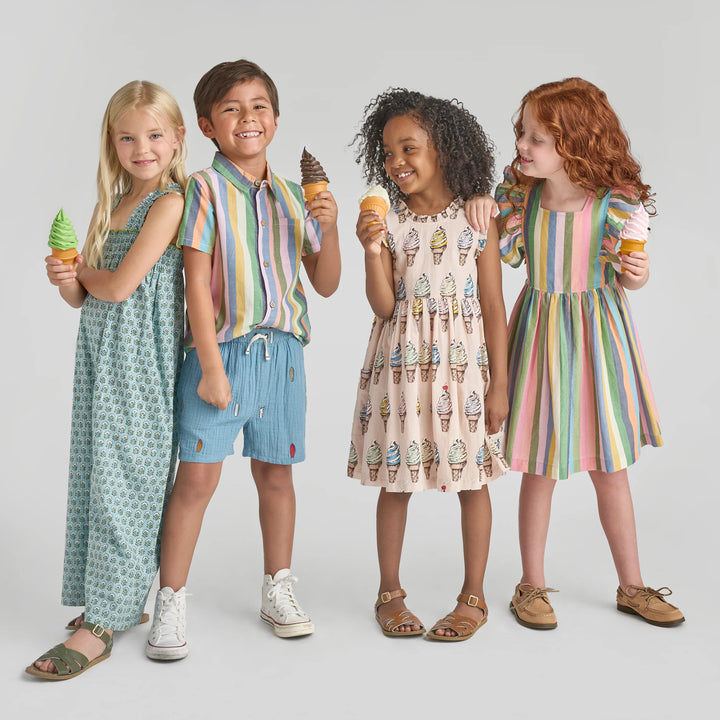 Elsie Dress Parade Stripe