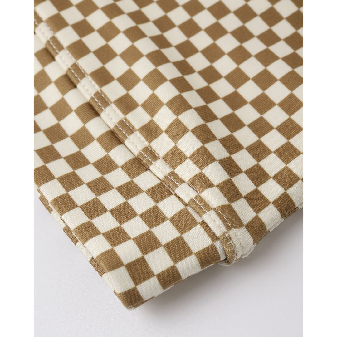 Swift Sports Bra || Ocre Check