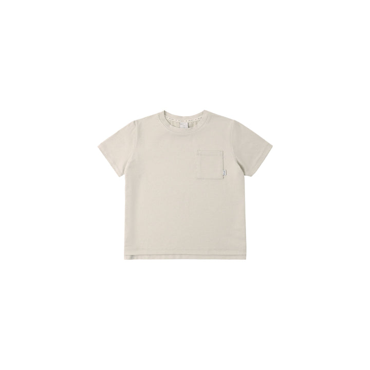 Cove Essential Pocket Tee || Heathered Pebble
