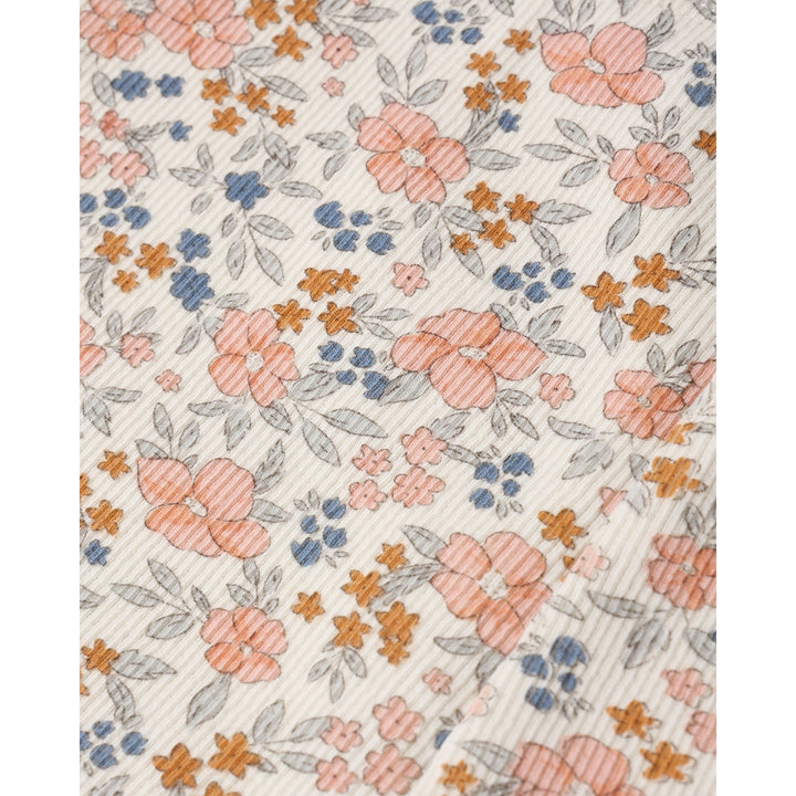 Ribbed Legging Set || Flower Field, Heathered Blush