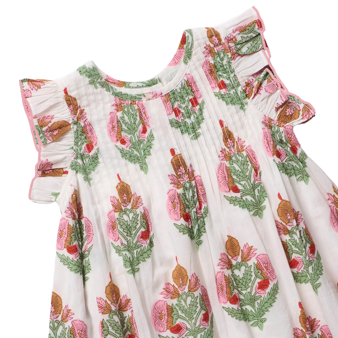 Jaipur Dress Pink Bellflower