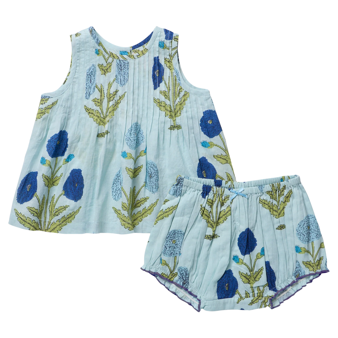 Jaipur 2pc Set Blue Dandelion