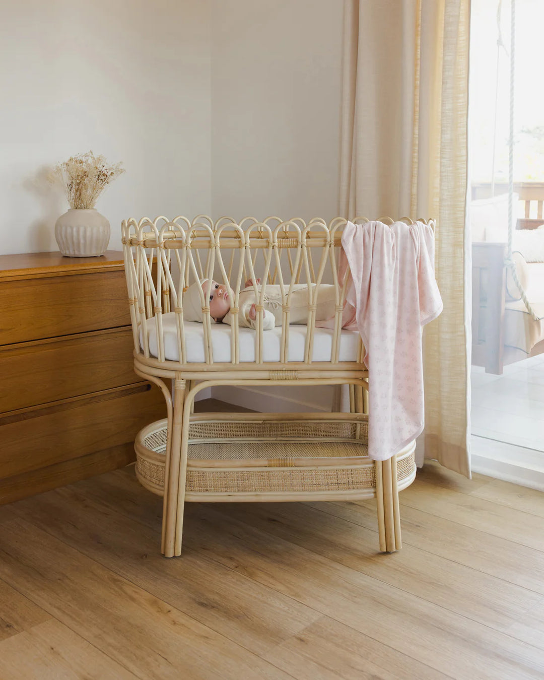 ORGANIC Baby Swaddle || Pink Blossom