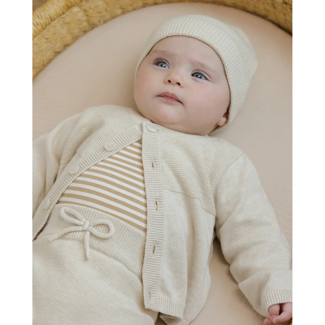 ORGANIC Baby Beanie • Heathered Natural