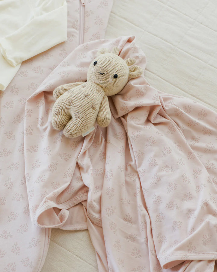 ORGANIC Baby Swaddle || Pink Blossom