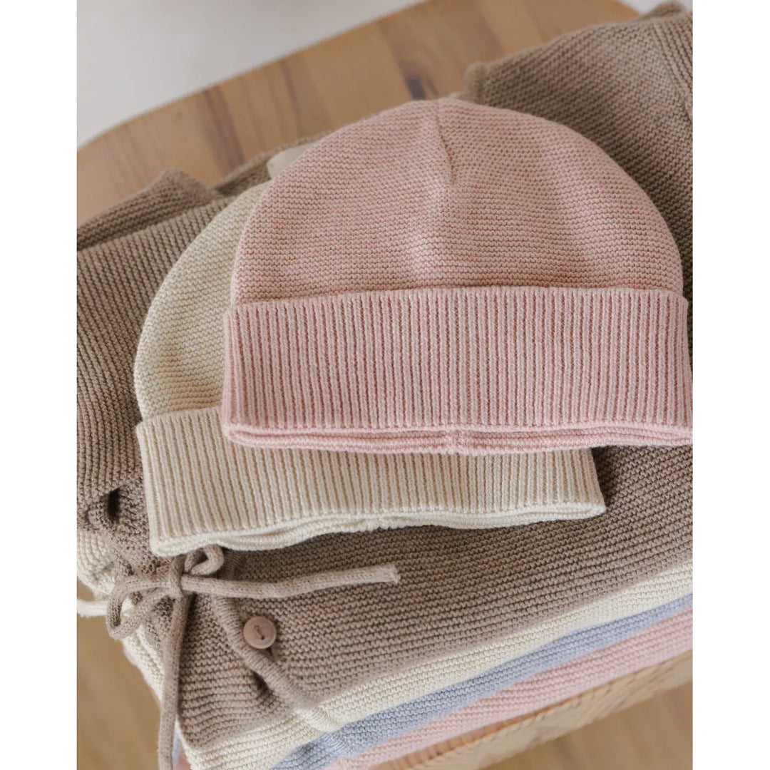 ORGANIC Baby Beanie • Heathered Natural