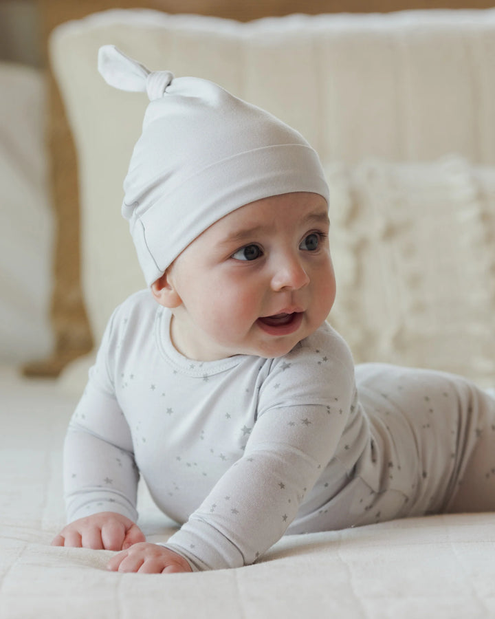 ORGANIC Knotted Baby Hat • Fog