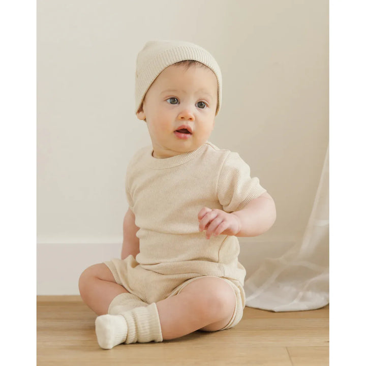 ORGANIC Baby Beanie • Heathered Natural