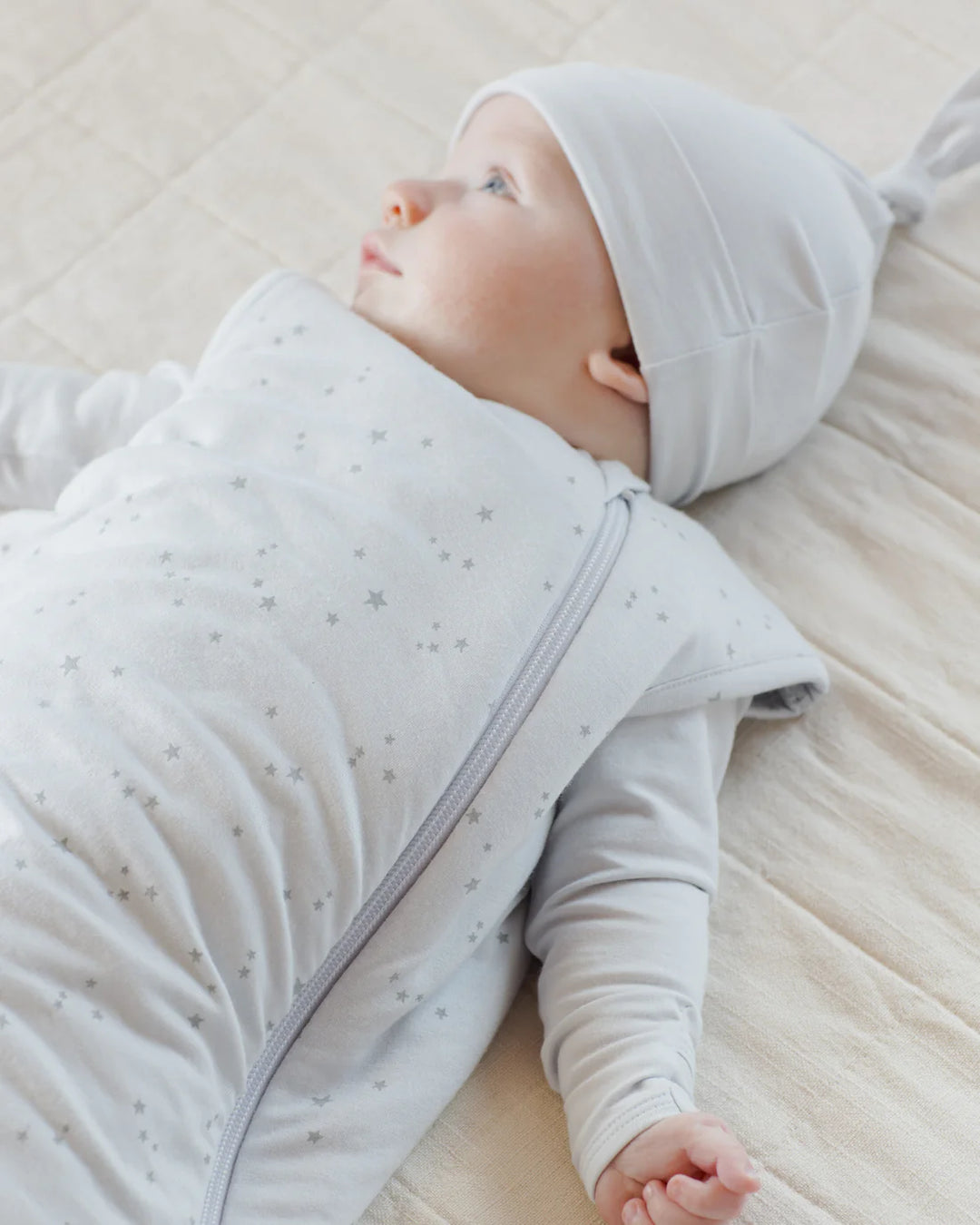 ORGANIC Jersey Sleep Bag || Stars Fog