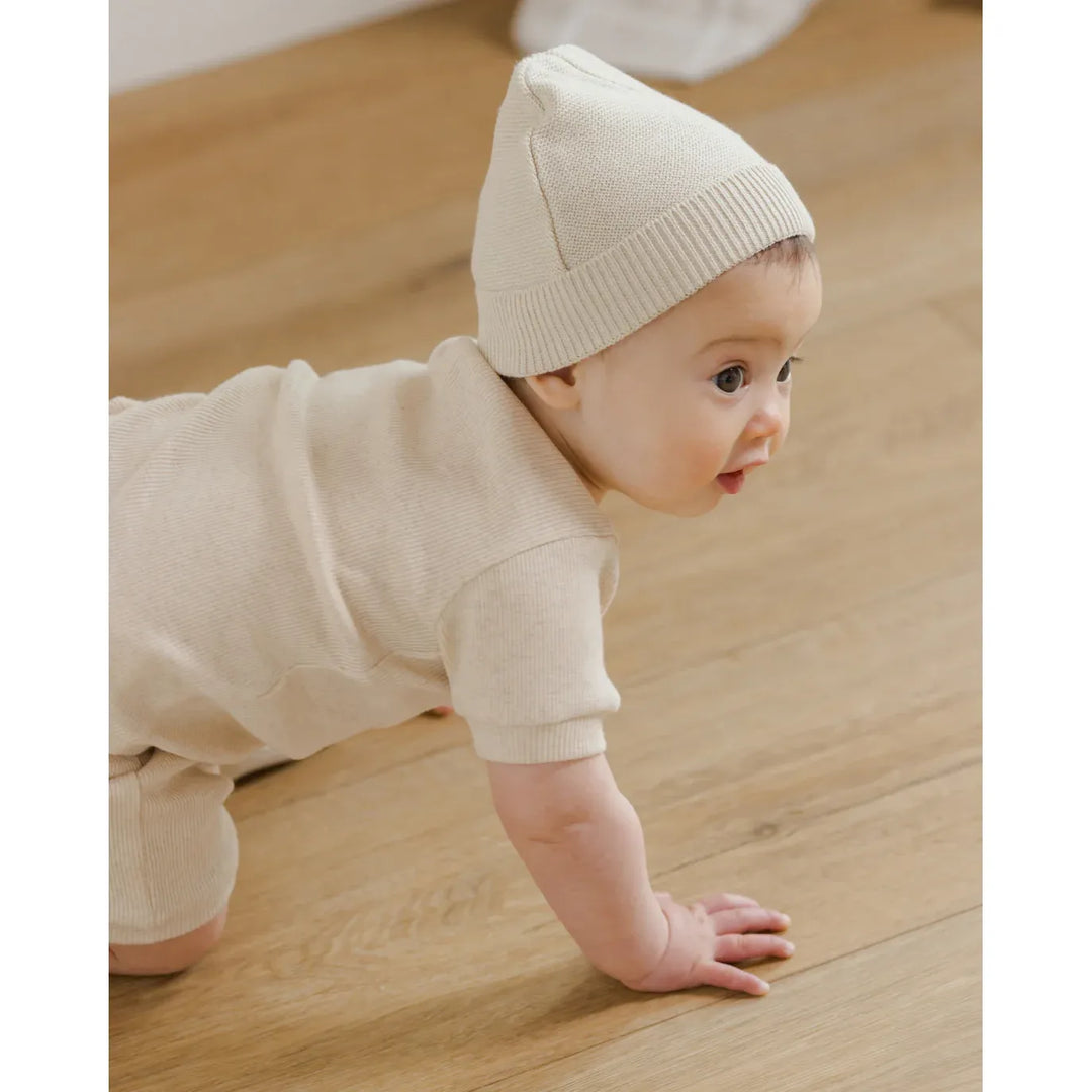 ORGANIC Baby Beanie • Heathered Natural