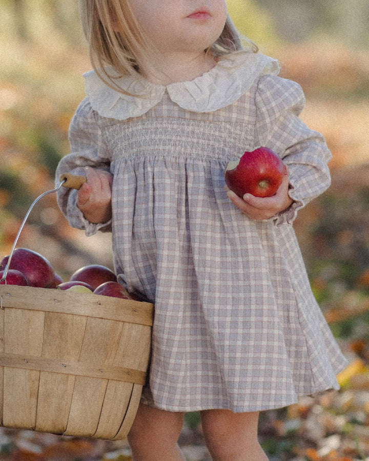 ORGANIC Blue Gingham Callie Dress