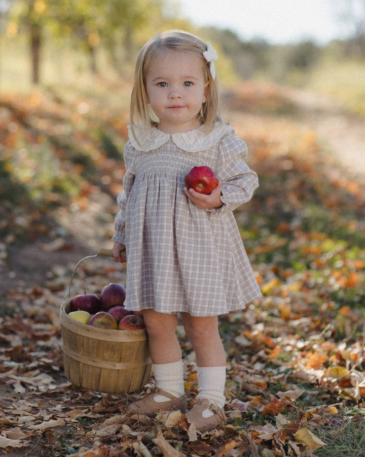 ORGANIC Blue Gingham Callie Dress